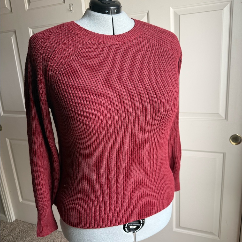 Jessica Simpson Rich Deep Red Crew Neck Sweater Size XXL